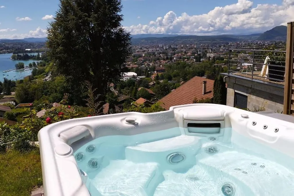 Apartment Grand Appartement T4, Vue Unique Lac, Terrasse Et Spa Annecy