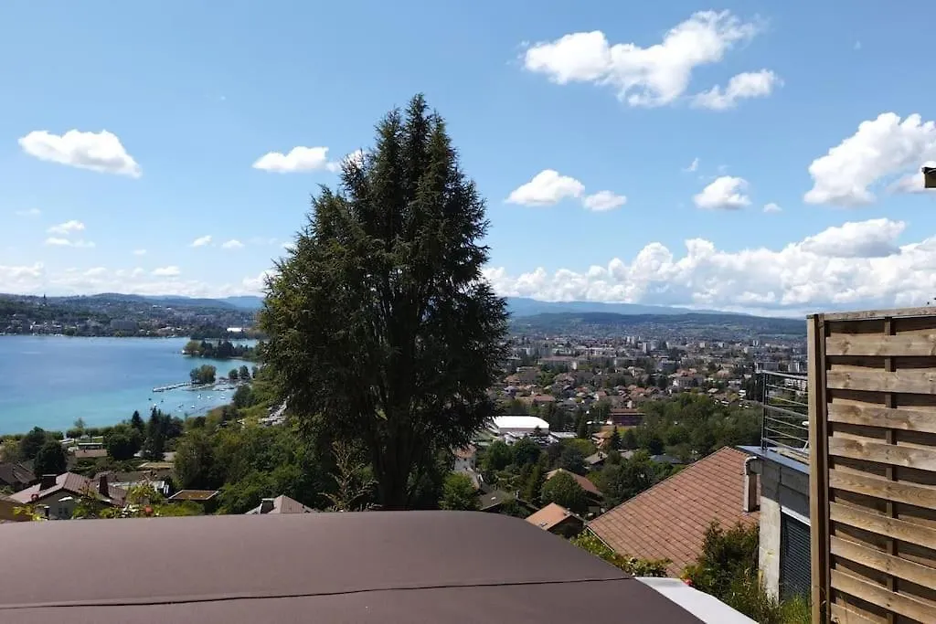 Apartment Grand Appartement T4, Vue Unique Lac, Terrasse Et Spa Annecy