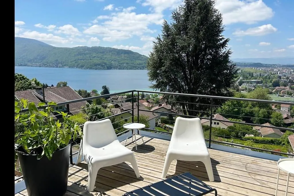 Grand Appartement T4, Vue Unique Lac, Terrasse Et Spa Annecy